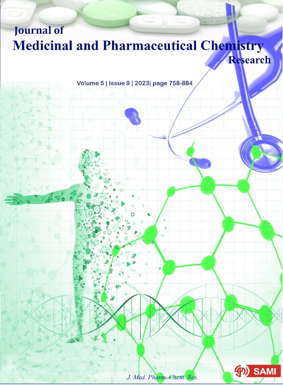 معرفی مجله انتشار مقالات علمی پژوهشی Editorial Board Indexing and Abstracting Review Page Guide for Authors Submit Manuscript Using and Citation Special Issues Contact Us Articles in Press Current Issue Volume 8 (2026) Volume 7 (2025) Volume 6 (2024) Volume 5 (2023) Volume 4 (2022) Volume 3 (2021) Volume 2 (2020) Volume 1 (2019) Journal date created 2019 Google Scholar h-index 29 Google Scholar i10-index 138 Google Scholar Citation 4486 CiteScore 2024 3.4 Scopus 53% Q2 Scimago Journal Rank(2024) Q3 SJR 2024 0.228 Scopus h-index 6 Number of Volumes 8 Number of Issues 82 Number of Articles 992 Number of Contributors 3,585 Article View 253,507 PDF Download 143,448 View Per Article 255.55 PDF Download Per Article 144.6 ----------------------------------------- Acceptance Rate 58 Time to Accept (Days) 37 Number of Indexing Databases 13 Number of Reviewers 814 Journal of Medicinal and Pharmaceutical Chemistry Research